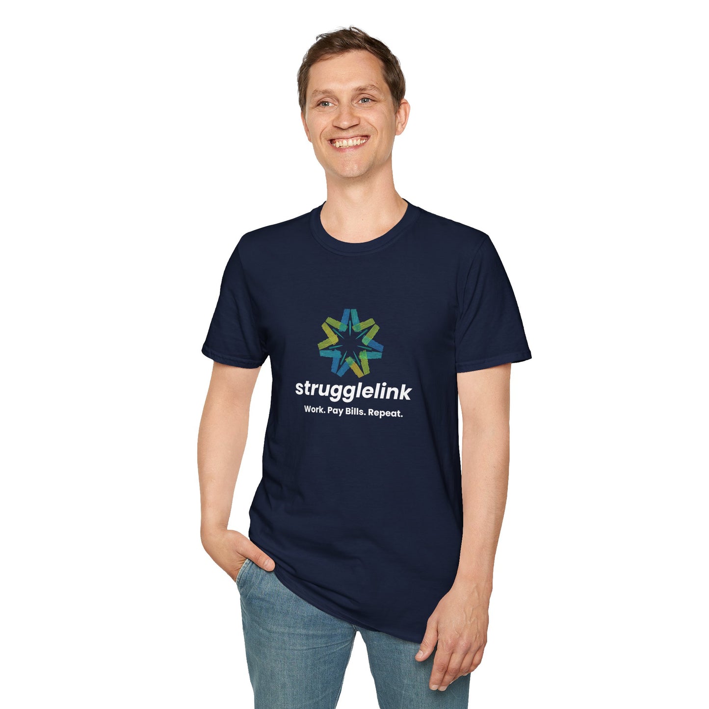 Strugglink – Work. Pay Bills. Repeat. | Unisex T-shirt
