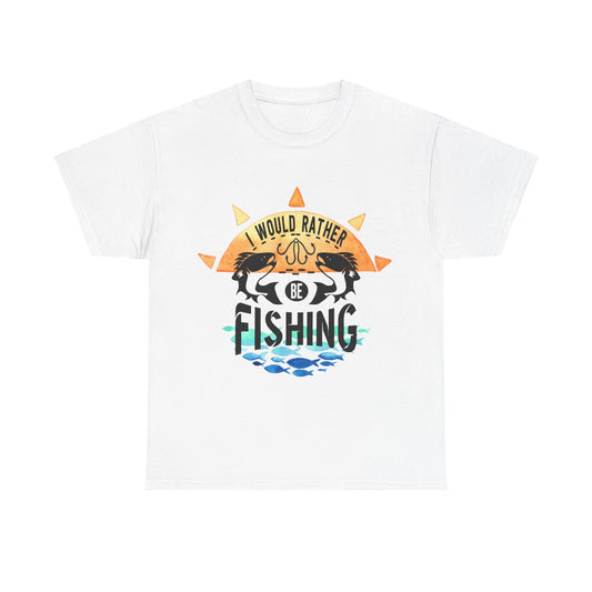 Fishing Vibes Unisex Heavy Cotton Tee - Perfect Gift for Fishing Lovers