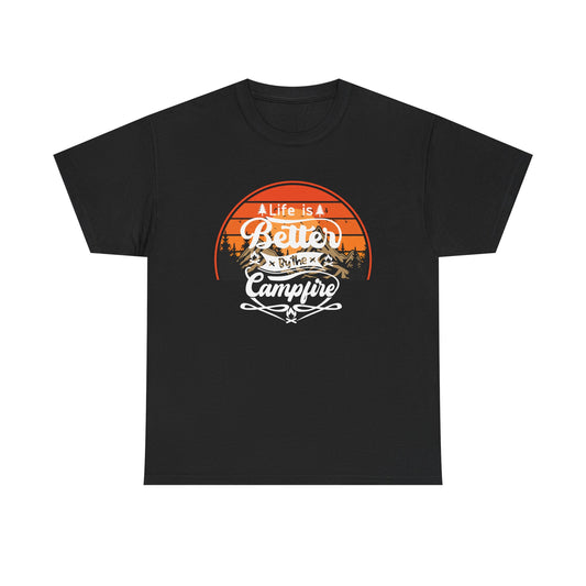 A Life is Better Unisex Heavy Cotton Tee - Casual Outdoor Vibe